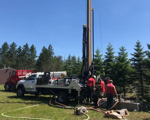 DM250 drill rig efficiently completes water well drilling