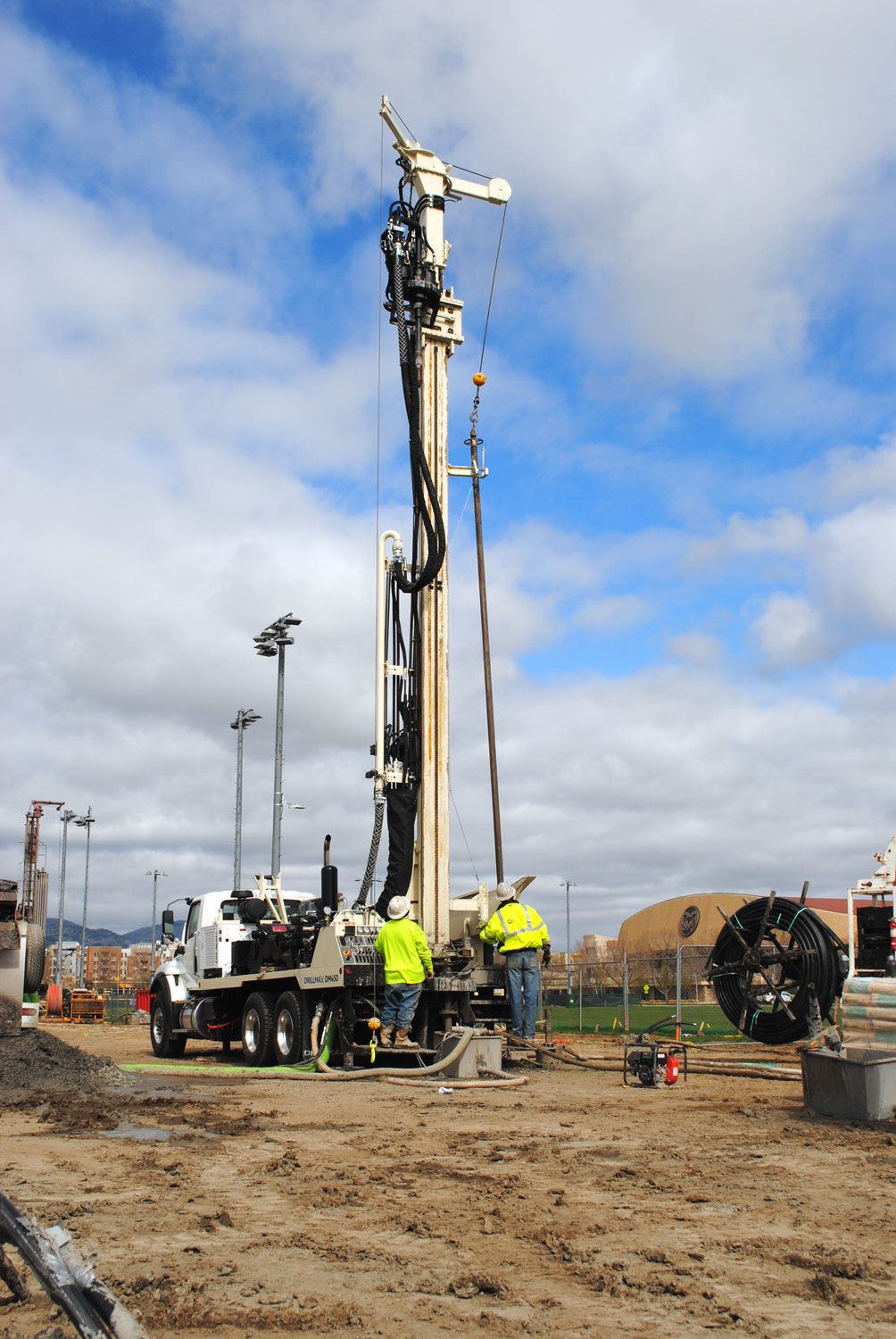 DM450 drill rig handles the pace of geothermal drilling in the Rocky Mountains
