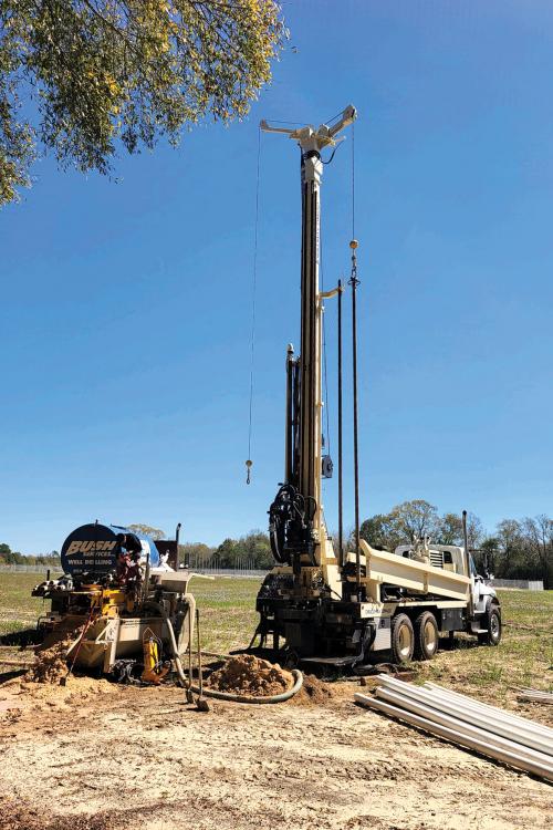 Small water well drill rigs sized for easy maneuverability; powered for tough jobs.