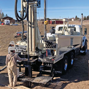 DM450 can be drilling in 20-25 minutes versus an hour, hour and a half with other rigs 